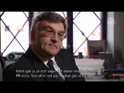 As an American PR consultant in the Swedish TV comedy series, "Behind the Truth".