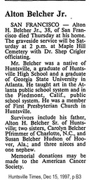 Alton Belcher obit