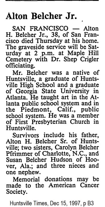 Alton Belcher obit