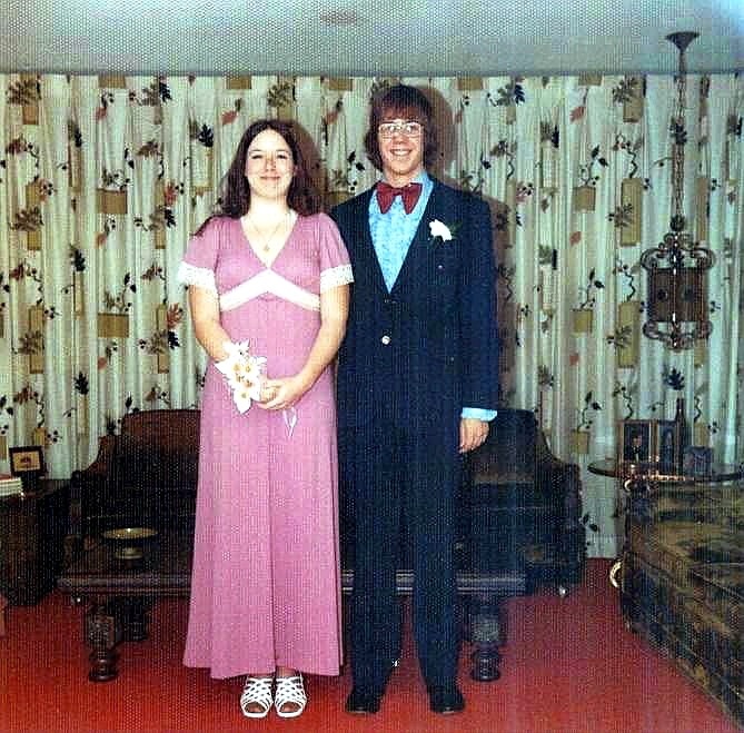 candy albright, eric batchelder '74 sr prom